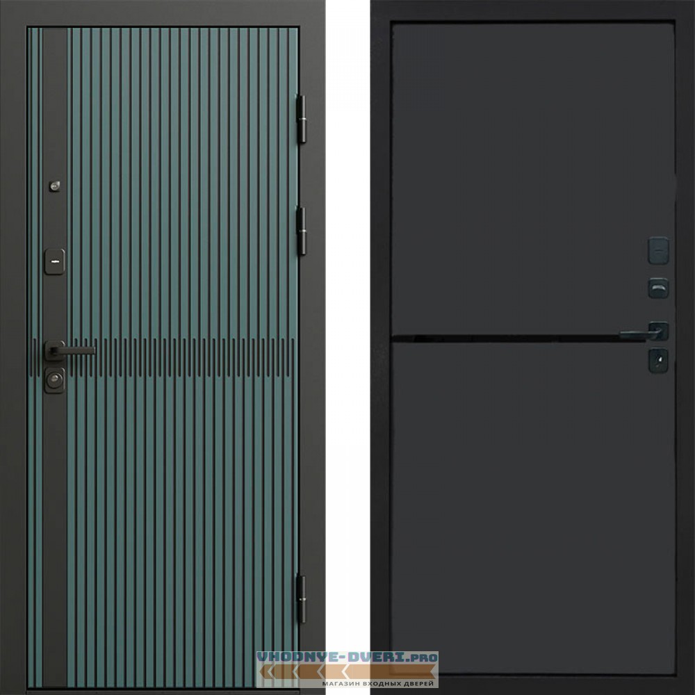 Дверь Termo Door ГРАУНД Velutto Verde Бетон Нео Графит